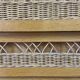 Vintage wood/wicker secretary
