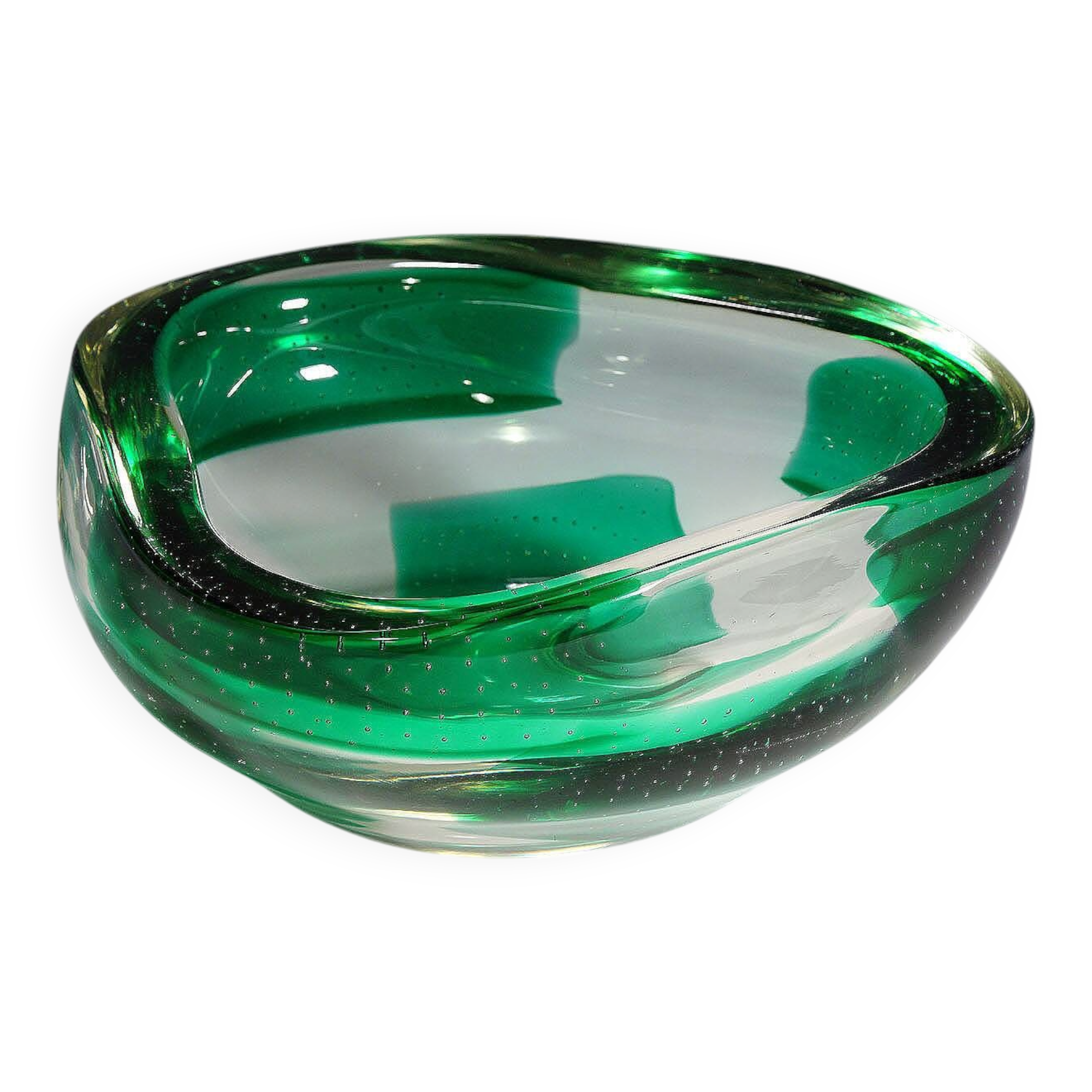Dino Martens for Aureliano Toso glass bowl Coppa Pesante 1940s