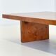 Table basse vintage par Smania en bois de noyer.