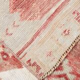 3x9 Red & Cream Vintage Persian Runner Rug, 80x280Cm