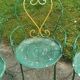 Set of 2 vintage garden chairs and 2 armchairs