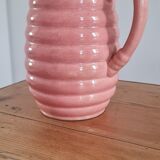 Glazed stoneware pitcher