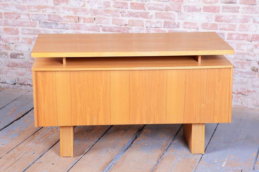 Mid-Century Ash Writing Desk, Czechoslovakia, 1960s