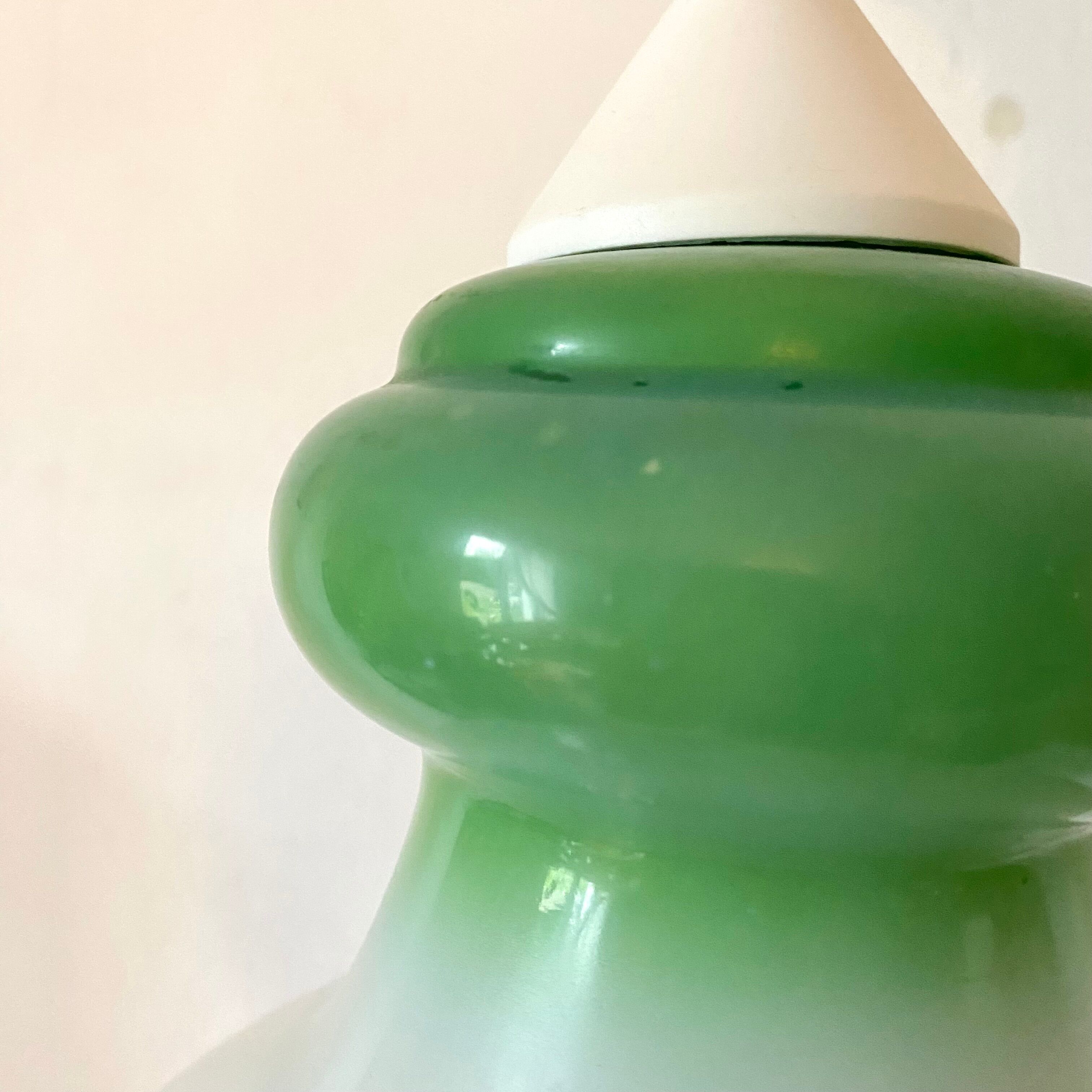 Vintage opaline pendant lamp