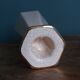 Ceramic candlestick with crackled glaze and gilding, Art Deco