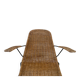 Wicker armchair and footrest, Germany, 1960s