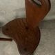 Pair of Brutalist Tripod Low Chairs