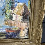 Haitian School 20th Century - Raoul Viard (referenced) - Marine Oil on panel