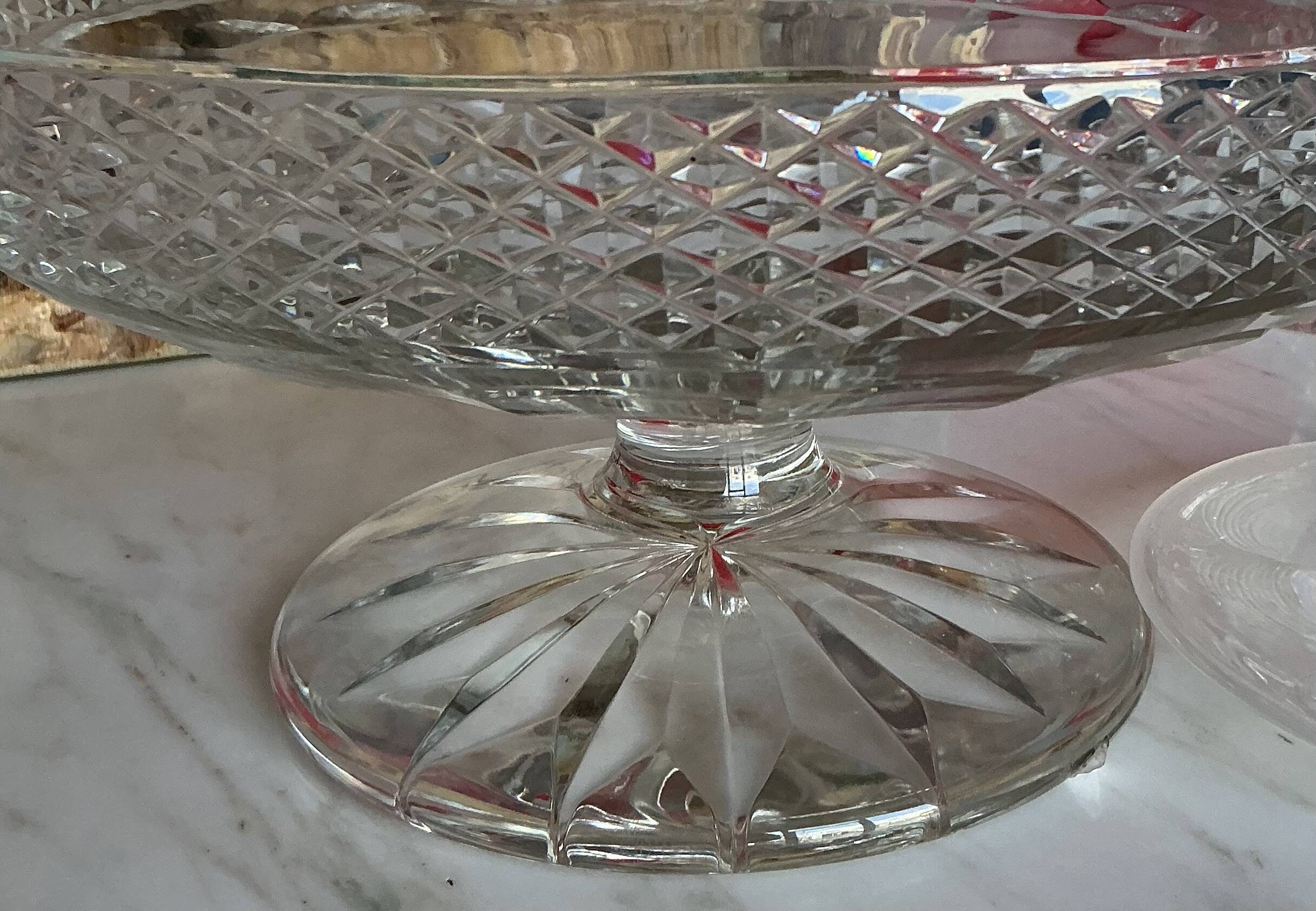 Large fruit bowl in saint-louis crystal, trianon model