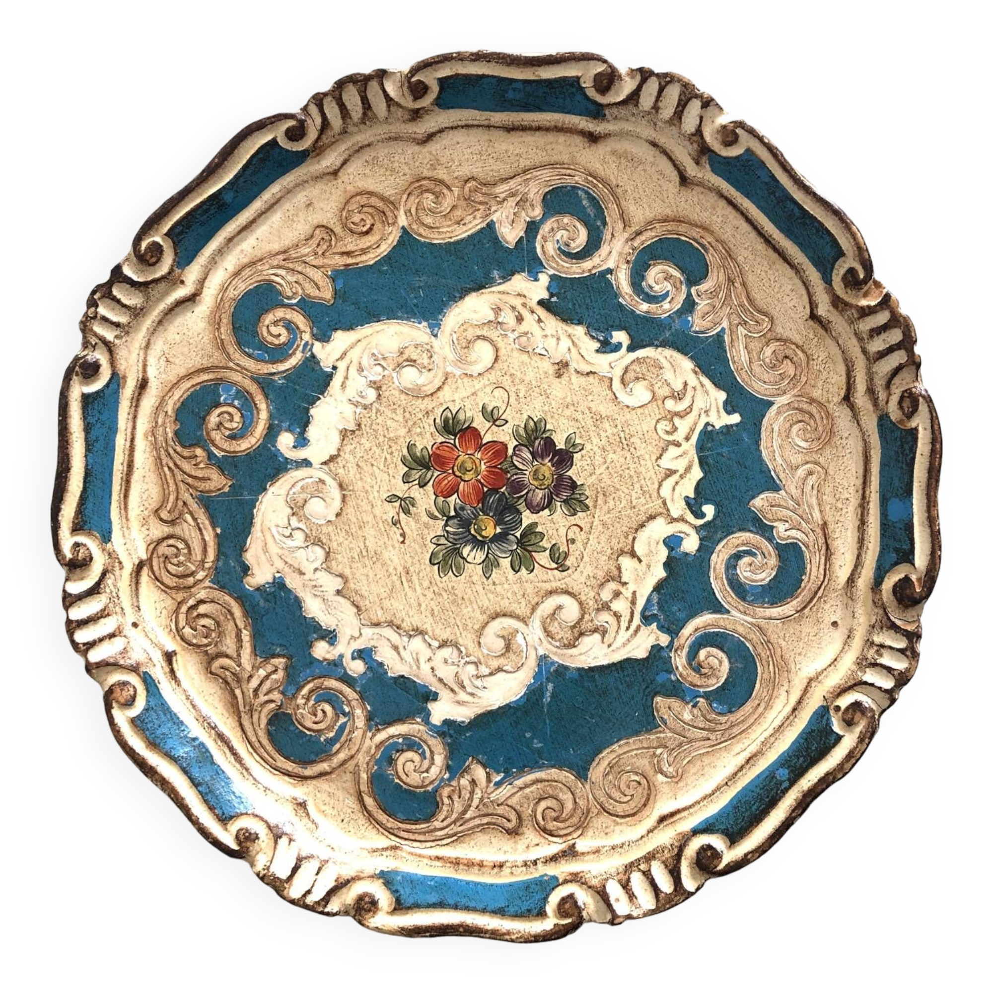 Italian Blue Wood Plateau