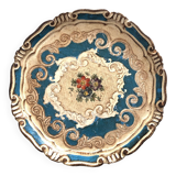Italian Blue Wood Tray