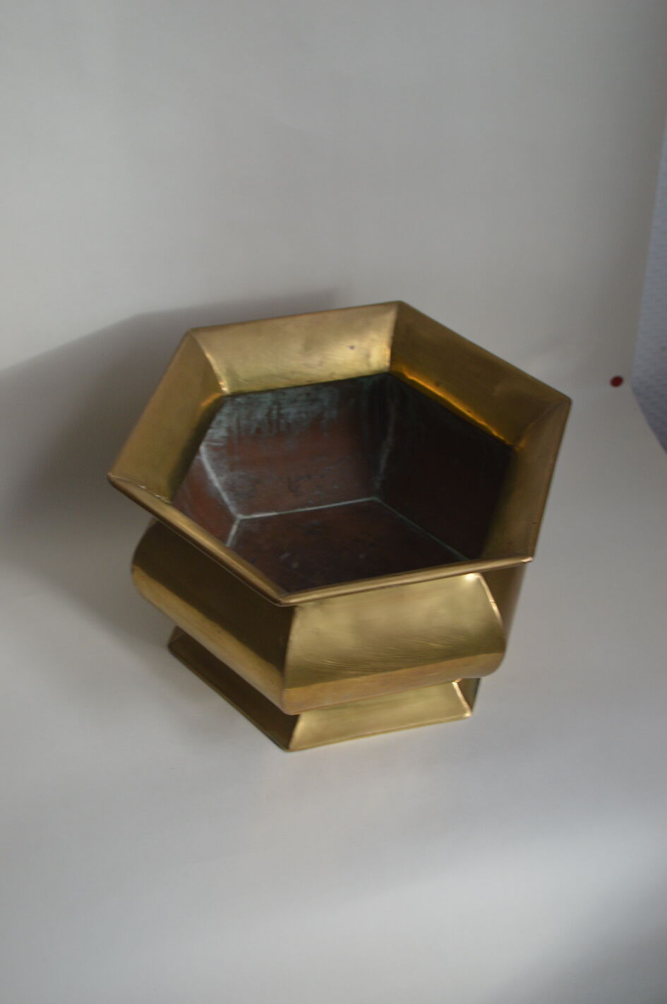Brass pot cover