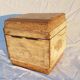 Old teak chest with original unbleached patina