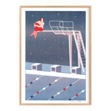 La Petite Sirène, Risographie A4, version bleu étoilé, édition limitée