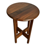 Wooden pedestal table