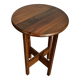 Wooden pedestal table