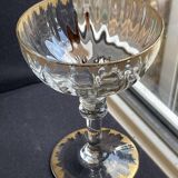 5 Gold Putoisé Champagne Glasses – Legras Pierrefonds 19th Century Service