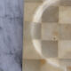 Vintage yellow square alber ashtray tiles