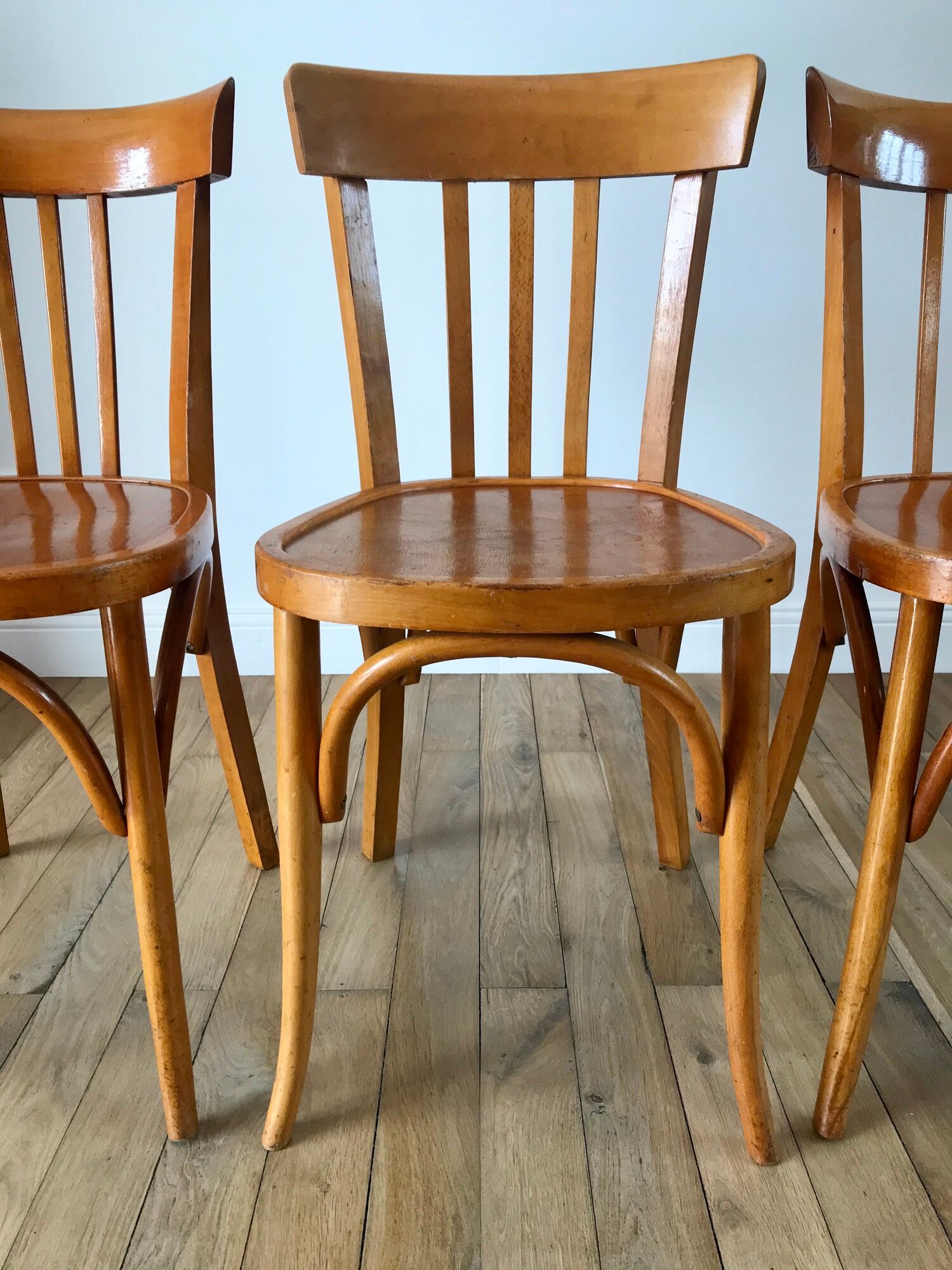 Set of 3 Luterma bistro chairs 50s