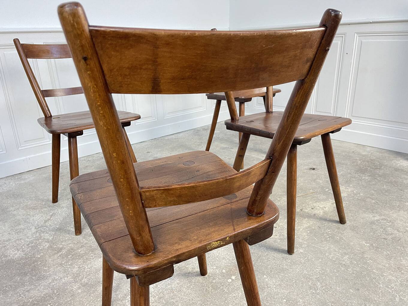 5 Schneck chairs from the 1950s