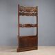 Antique coat rack in stained beech, Italy, 19th century.
