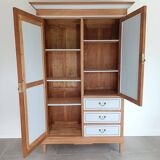 Family wardrobe, marquetry net, early 20th century.