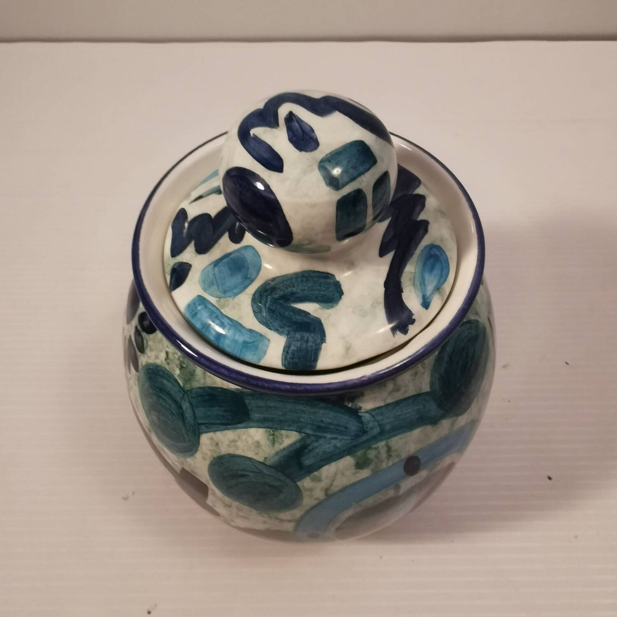 Pretty Vintage Box/Pot Handmade and Signed Below