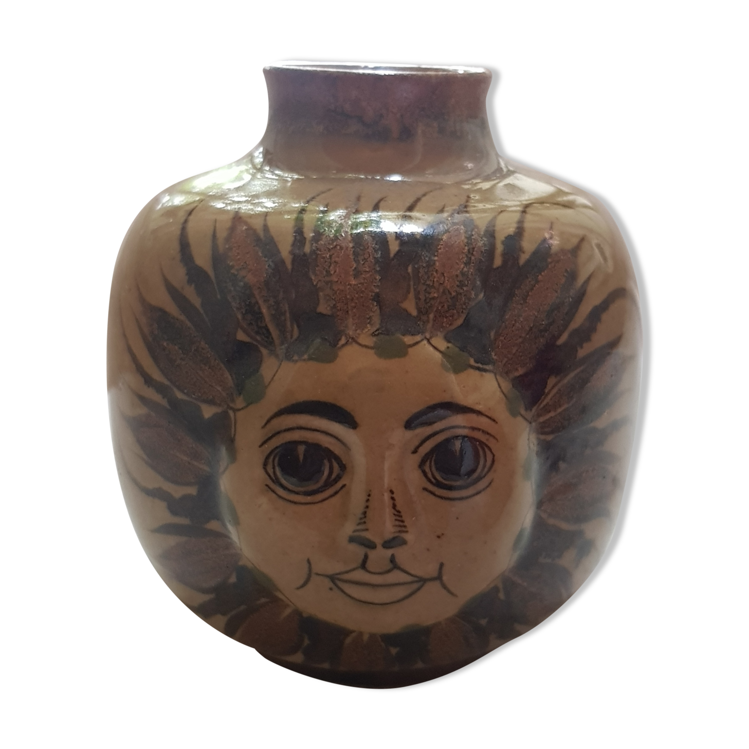 Vase en ceramique vintage Carlos Villanueva