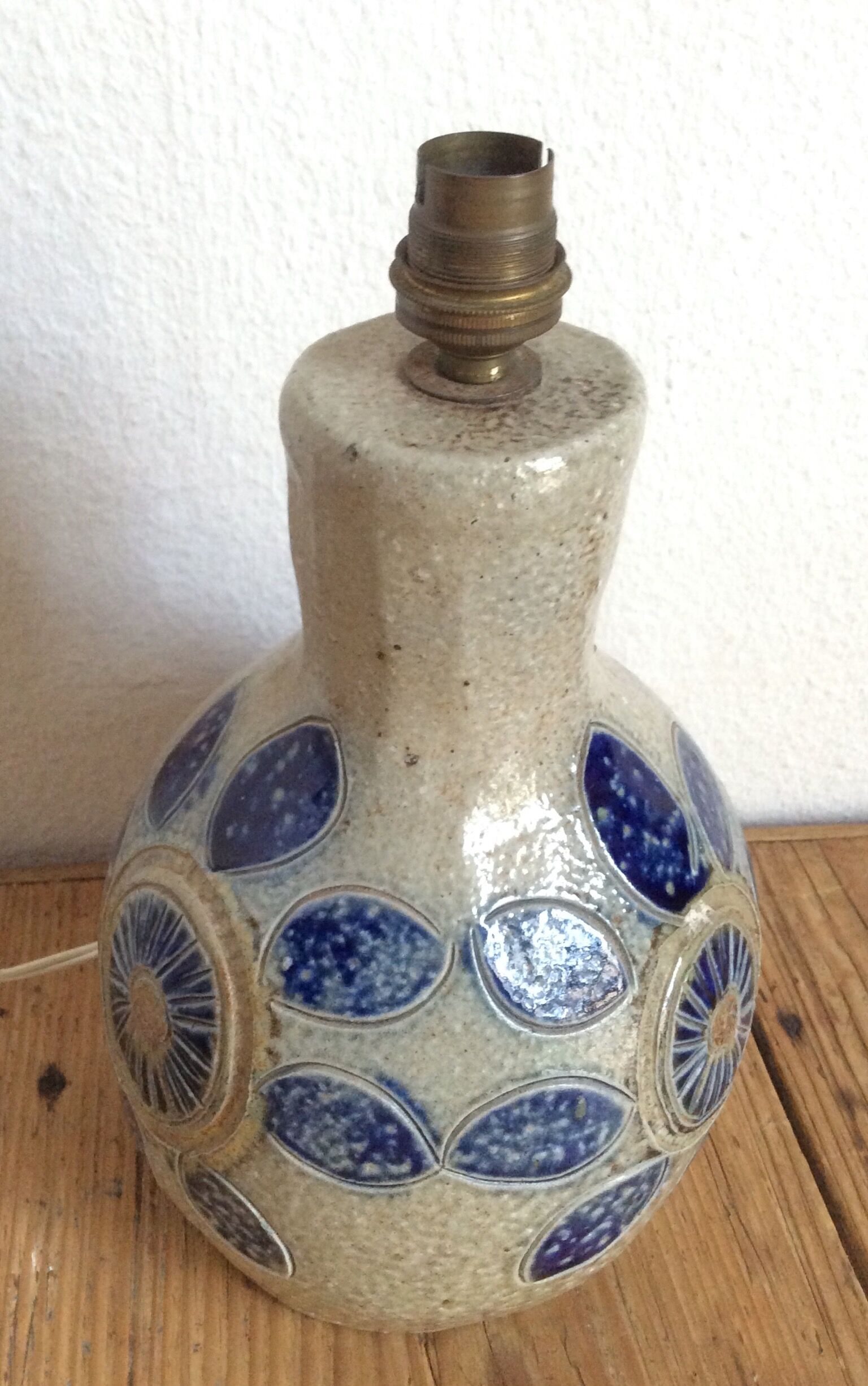 Ceramic lamp foot by Jean Claude Monange, 60s/70s