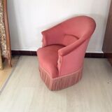 Toad armchair in Pink Velvet