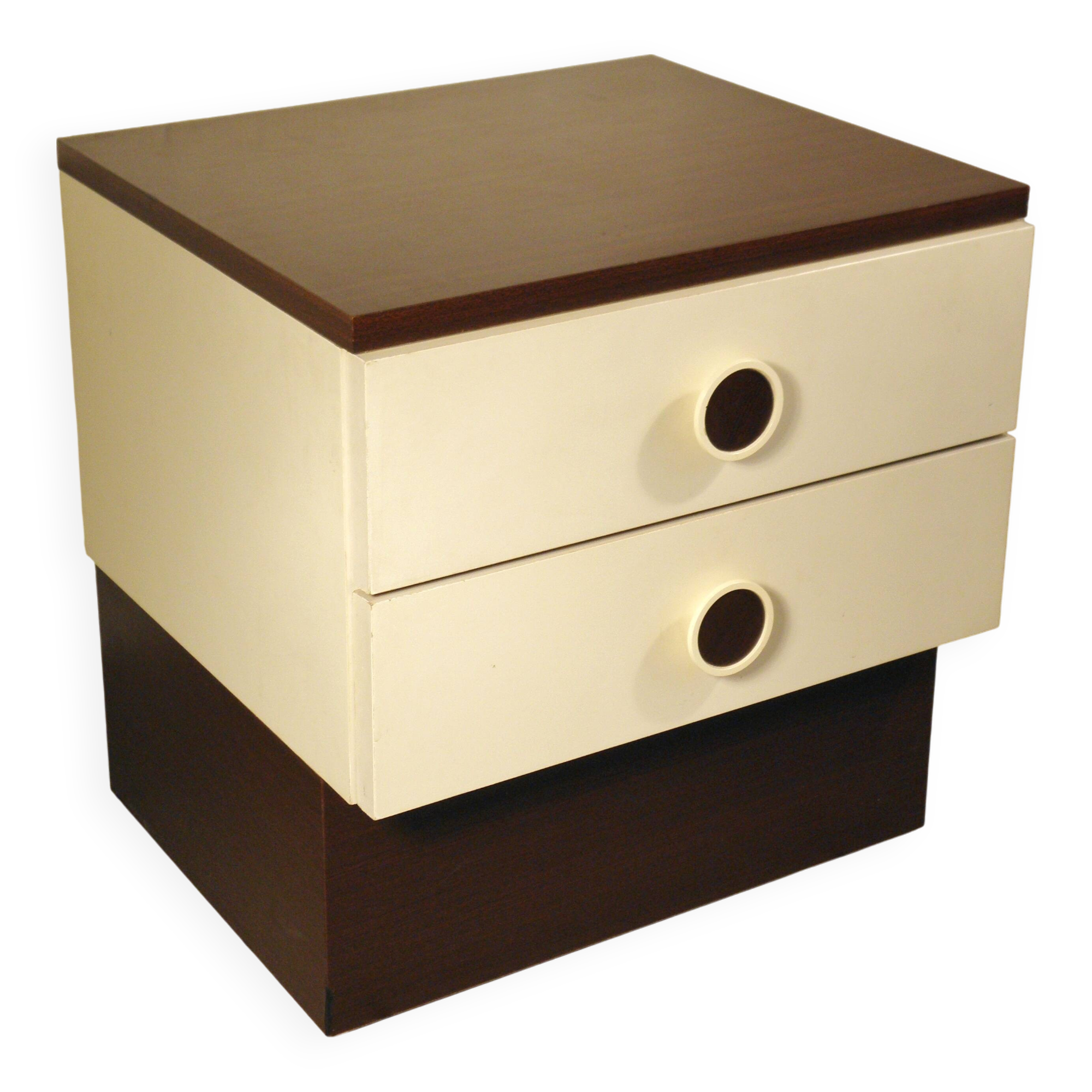 Table de chevet design années 70