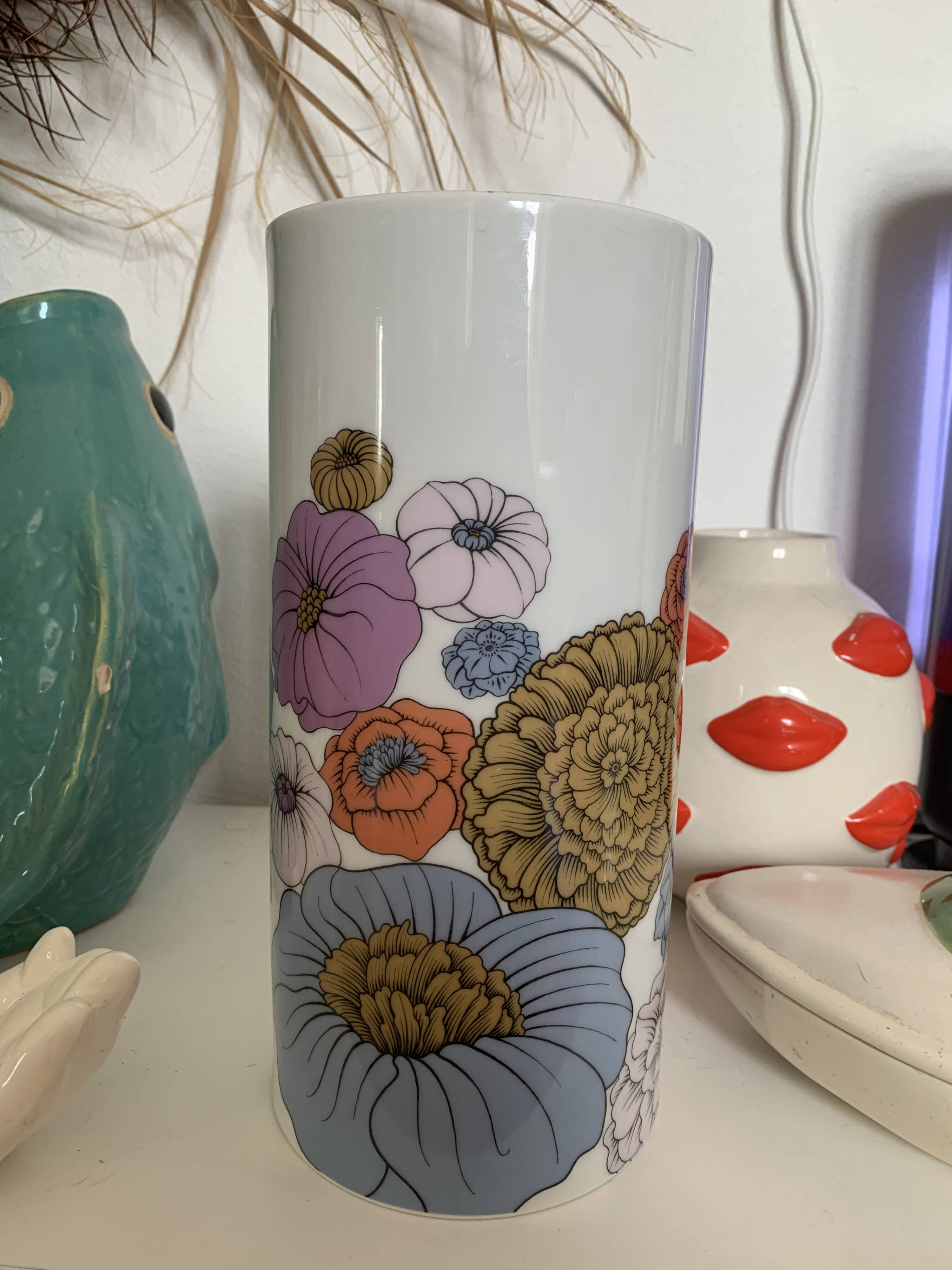 Vintage cylindrical vase Rosenthal