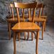 Set of six Baumann bistro chairs, France, 1950s