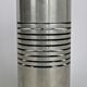 Table lamp cylindrical steel openwork modernist Italy early 70s