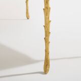 Maison Baguès bamboo brass Chinese lacquered small coffee table 1950s