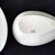 6 white Limoges porcelain avocado bowls