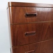 Chest of drawers in teak with four drawers, of Danish design, 1960s