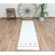1970s Vintage Turkish Handmade Wool Cotton Beige Kilim Runner Rug 66x207