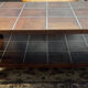 Scandinavian coffee table from the 50s in teak and aluminum