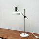 Mid-Century Modern German Minimalist White and Chrome Table Lamp from Kaiser Leuchten, 1960s
