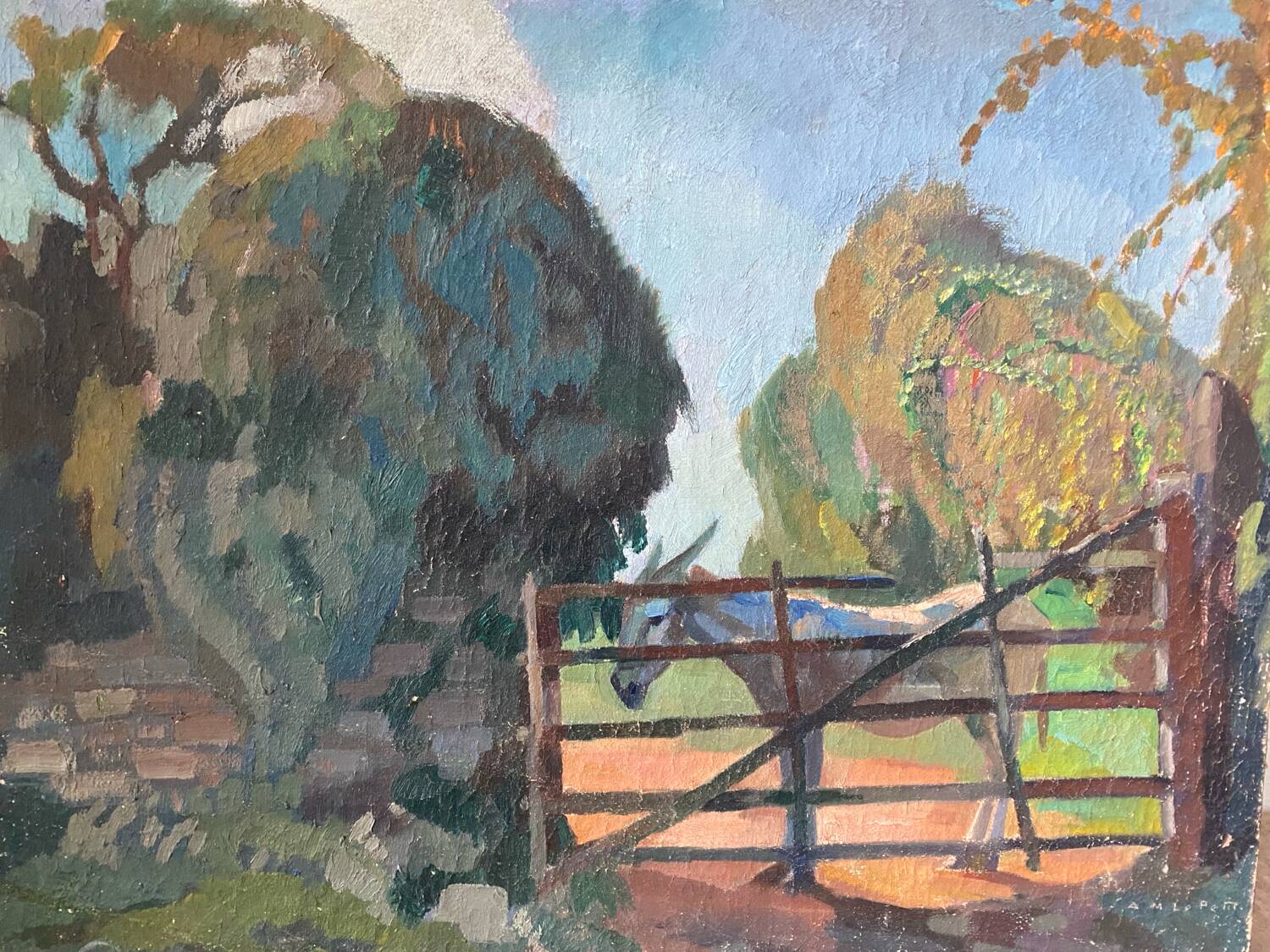 Landscape signed 20th century school