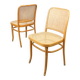 Paire de chaises vintage n°811 en bois courbé