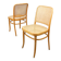 Paire de chaises vintage n°811 en bois courbé
