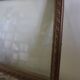 Wood frame old window small flowers framing