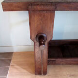 Workbench in oak, beech top