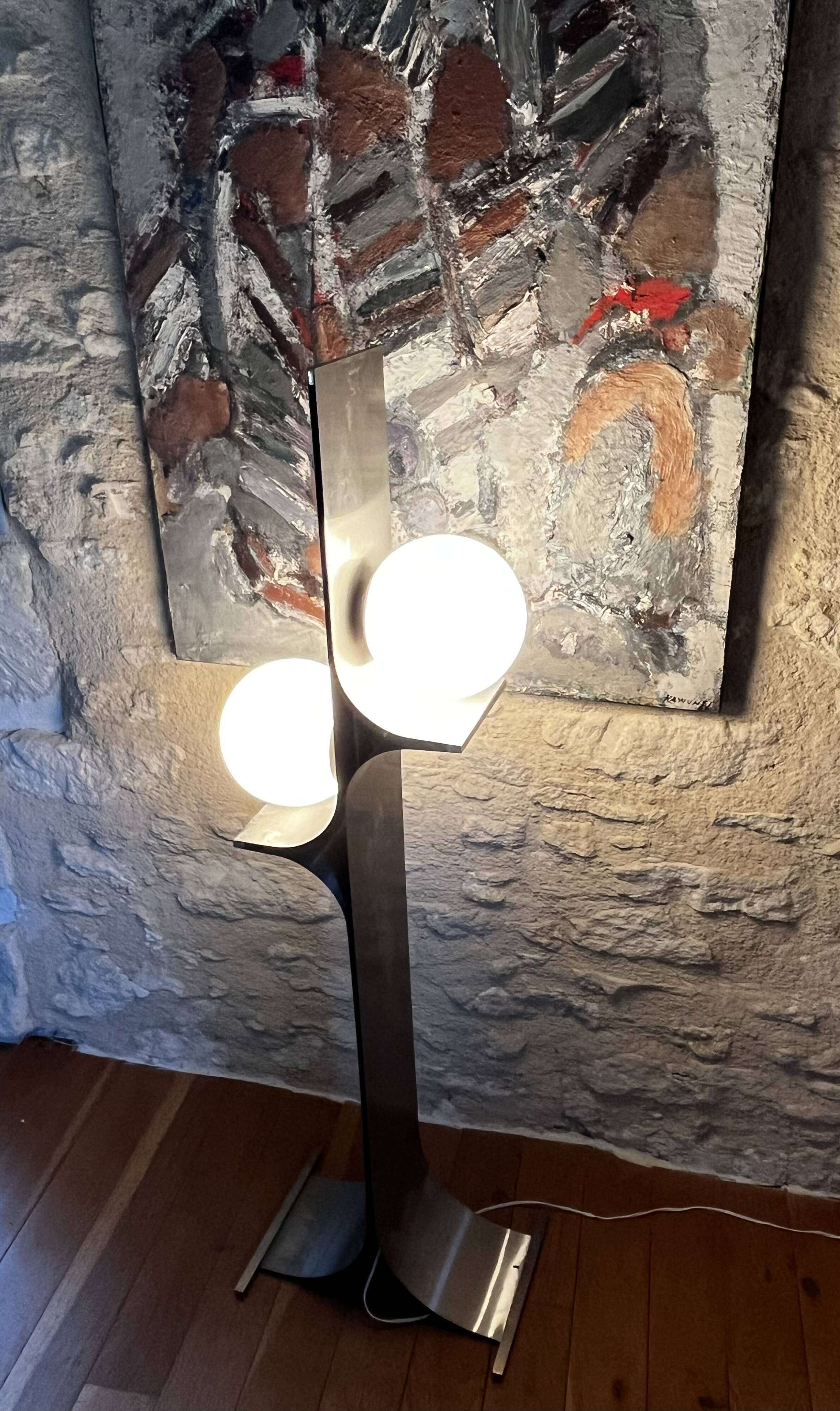 Brutalist floor lamp
