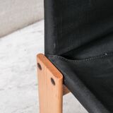 Set of Four Italian Scarpa 'Monk' Mid-Century Dining Chairs