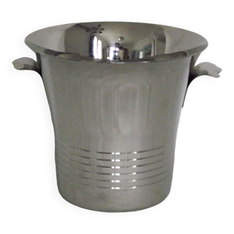 Silver stainless steel champagne bucket 18.10