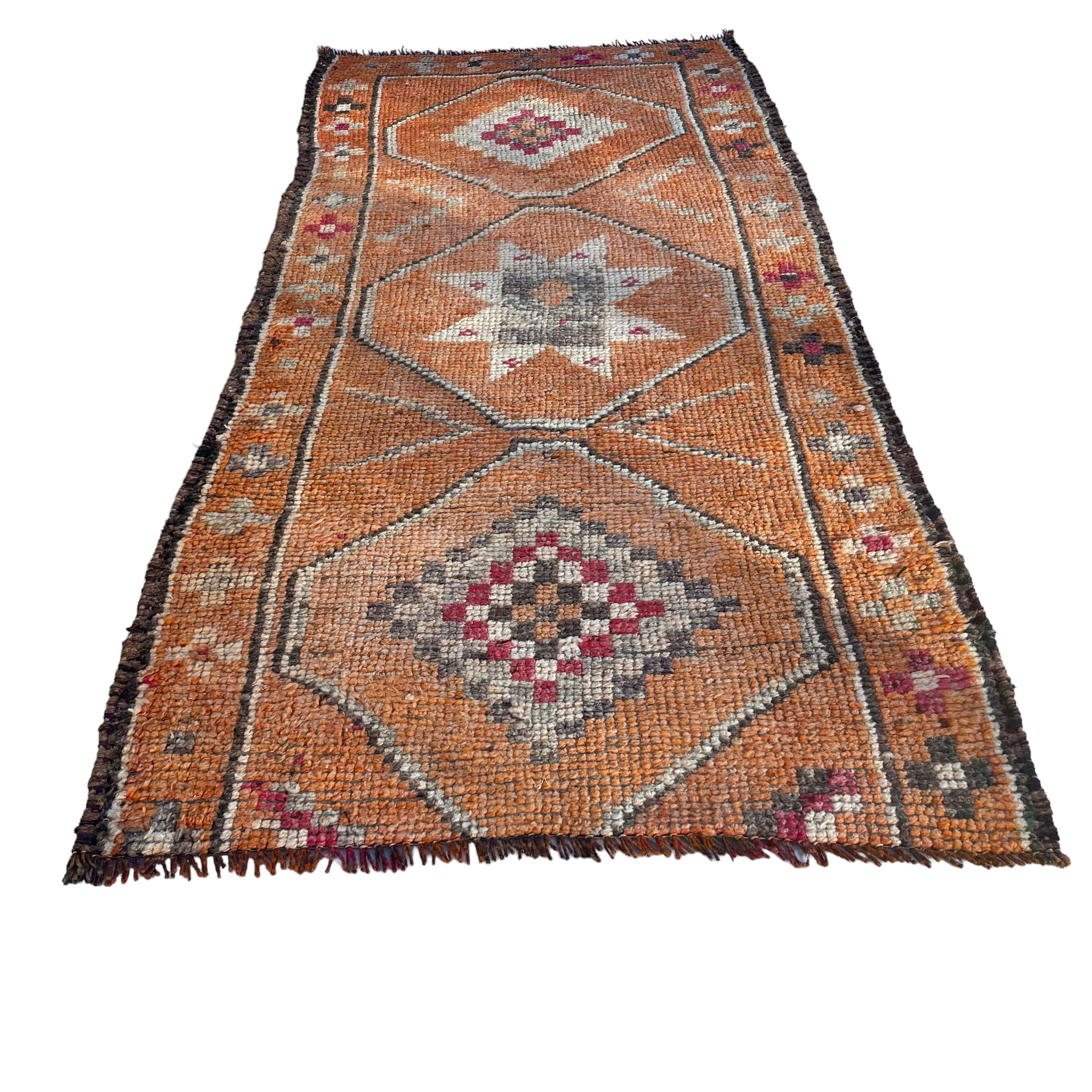Vintage Kurdish Herki Rug Runner , 192 x 90 cm