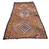 Vintage Kurdish Herki Rug Runner , 192 x 90 cm